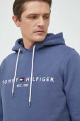 Кофта Tommy Hilfiger чоловіча з капюшоном з аплікацією колір блакитний (2814775)