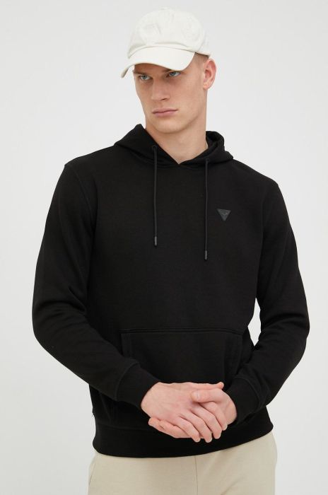 Кофта Guess чоловіча колір чорний однотонна (2464261)