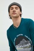 Кофта Jack & Jones чоловіча колір зелений з принтом
