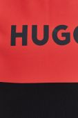 Бавовняна кофта HUGO чоловіча колір чорний з принтом (2506495)