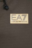 Кофта EA7 Emporio Armani чоловіча колір чорний з аплікацією