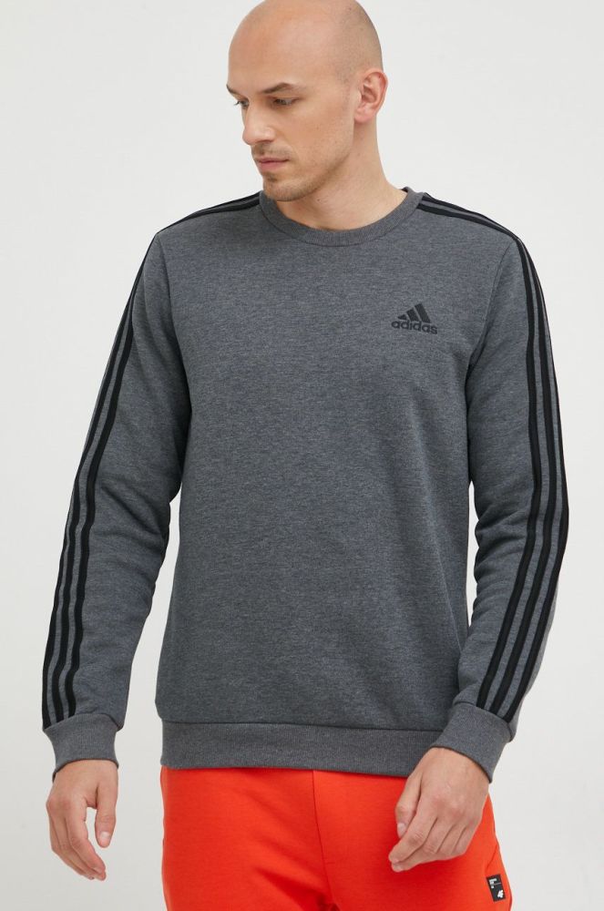 Кофта adidas чоловіча колір сірий меланж (2460222)