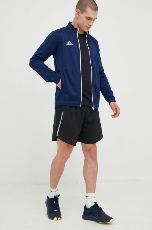 Тренувальна кофта adidas Performance Entrada 22 чоловіча колір синій з аплікацією фото 2