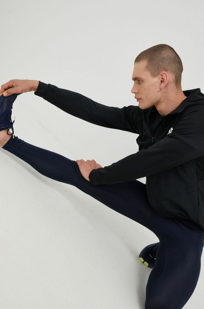 Тренувальна кофта adidas Performance колір чорний однотонна (2518810) фото 4