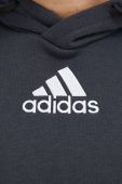 Кофта adidas чоловіча колір сірий однотонна