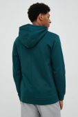 Кофта Reebok чоловіча колір зелений з капюшоном з принтом (2796041)