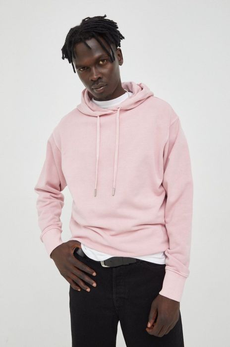 Кофта Drykorn чоловіча колір рожевий однотонна