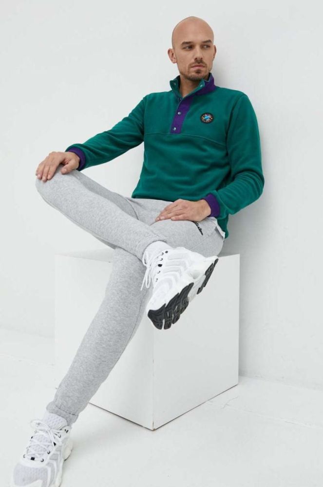 Кофта adidas Originals чоловіча колір зелений візерунок фото 2