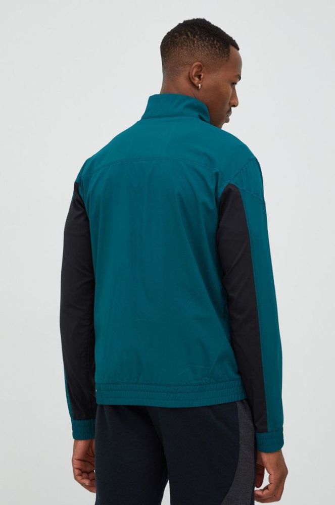 Куртка для тренувань Puma Fit чоловіча колір зелений однотонна фото 3