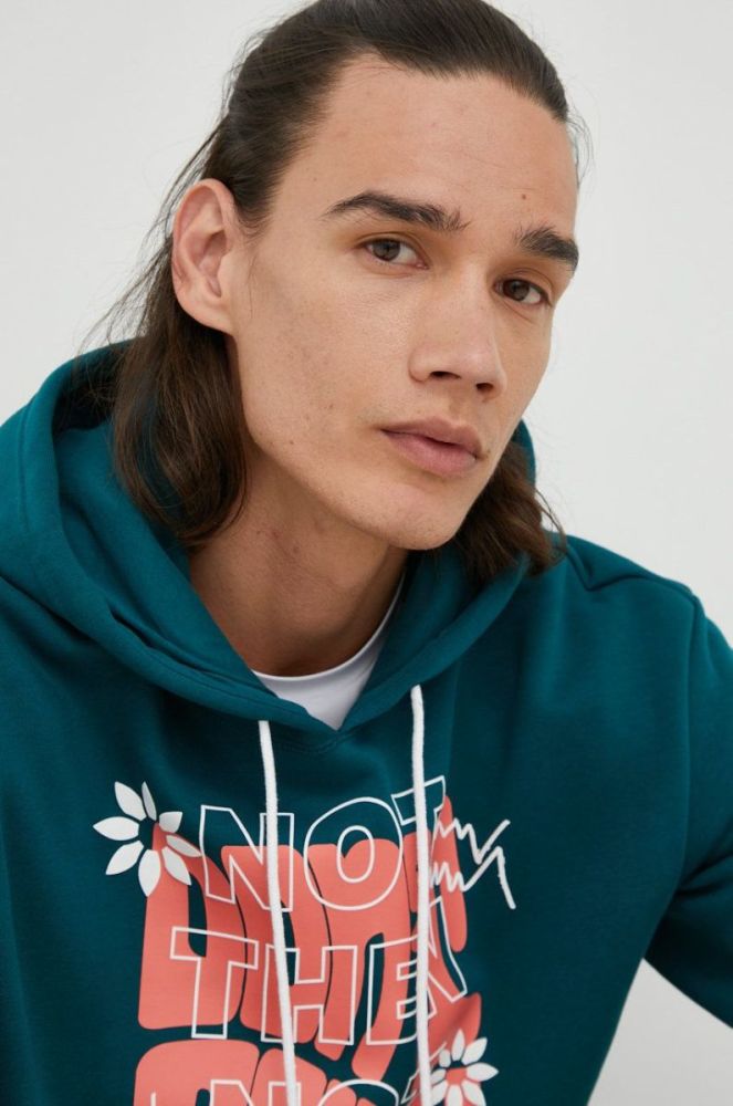 Кофта Puma Run It Back чоловіча колір зелений з принтом фото 4