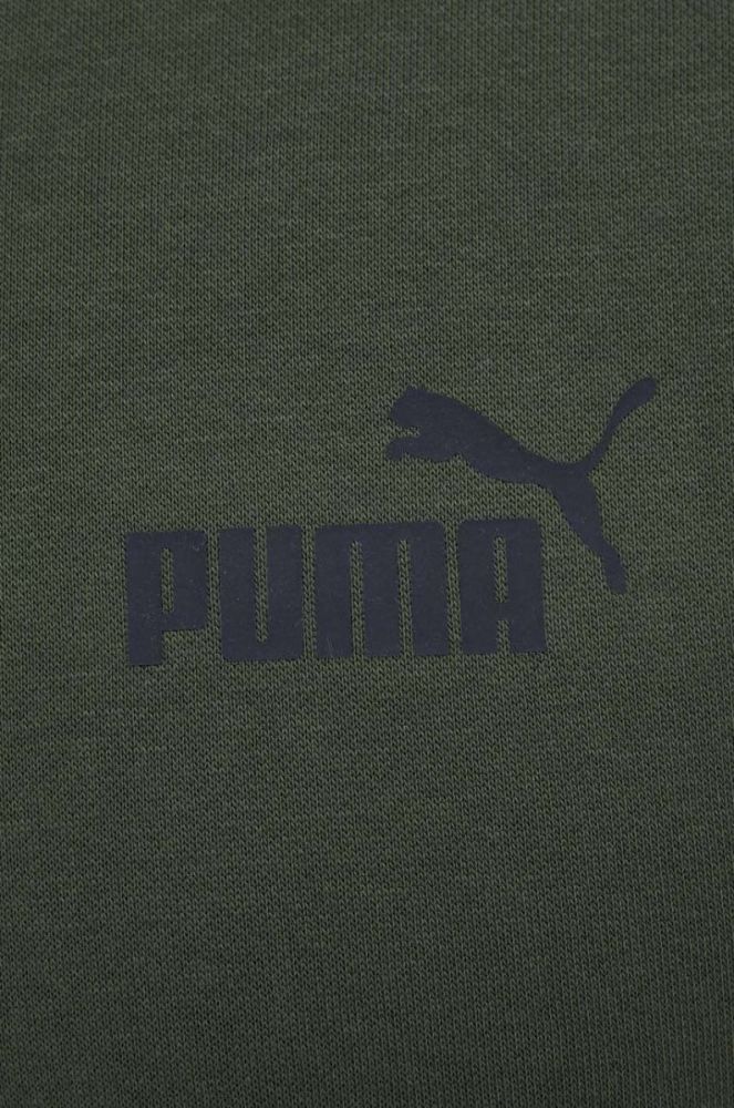 Кофта Puma чоловіча колір зелений з принтом фото 5
