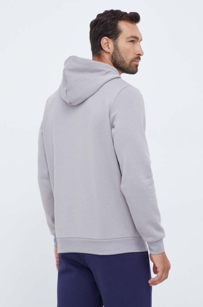 Кофта Puma чоловіча колір сірий з капюшоном з принтом (3448797) фото 3