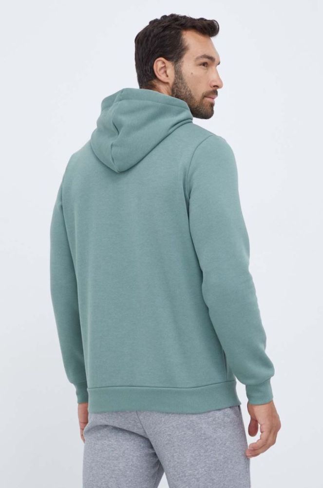 Кофта Puma чоловіча колір зелений з капюшоном з принтом (3448801) фото 3