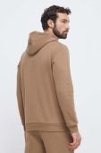 Кофта Puma чоловіча колір коричневий з капюшоном з принтом