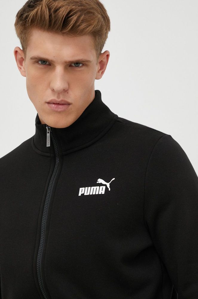 Кофта Puma чоловіча колір чорний меланж