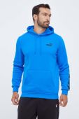 Кофта Puma чоловіча з капюшоном з аплікацією колір блакитний