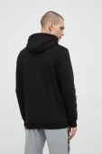 Кофта Puma чоловіча колір чорний з капюшоном з аплікацією
