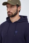 Кофта Guess чоловіча колір синій з капюшоном однотонна (3581680)