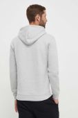Кофта Guess чоловіча колір сірий з капюшоном однотонна