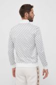 Кофта Guess чоловіча колір білий візерунок (3308463)