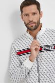 Кофта Guess чоловіча колір білий візерунок (3308463)