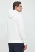Кофта Guess чоловіча колір білий з капюшоном з принтом (2894745)