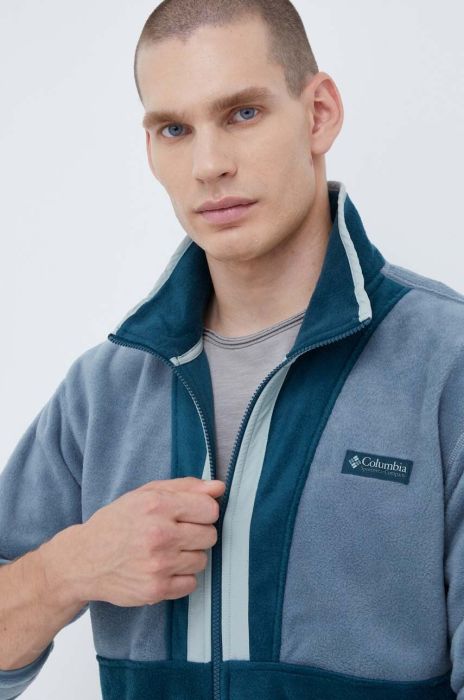 Кофта Columbia чоловіча колір бірюзовий візерунок (3488564)