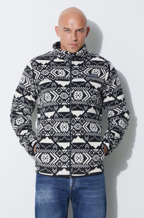 Кофта Columbia чоловіча колір чорний візерунок 1909123-12 (3517081)