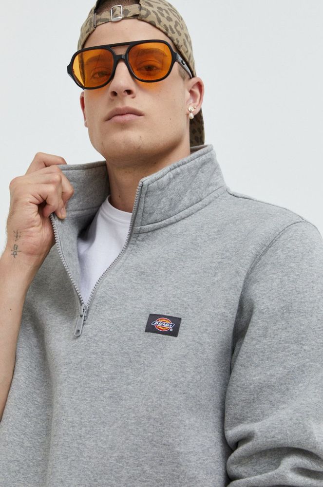 Кофта Dickies чоловіча колір сірий меланж (2549248)