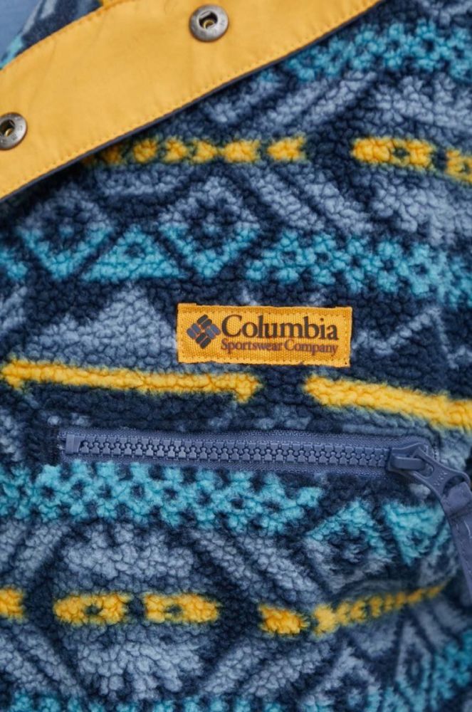 Кофта Columbia чоловіча колір синій з капюшоном візерунок 2013705-371 фото 5