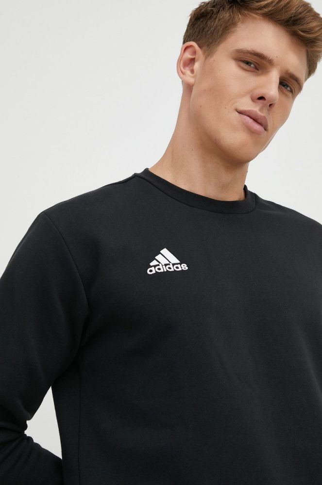 Кофта adidas Performance чоловіча колір чорний однотонна