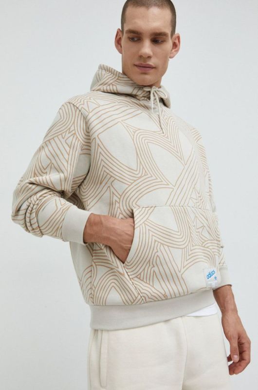 Кофта adidas Originals чоловіча колір бежевий візерунок (2587861) фото 2