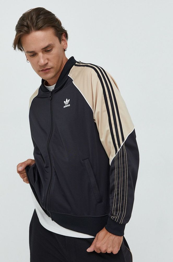 Кофта adidas Originals чоловіча колір чорний візерунок (2671897)