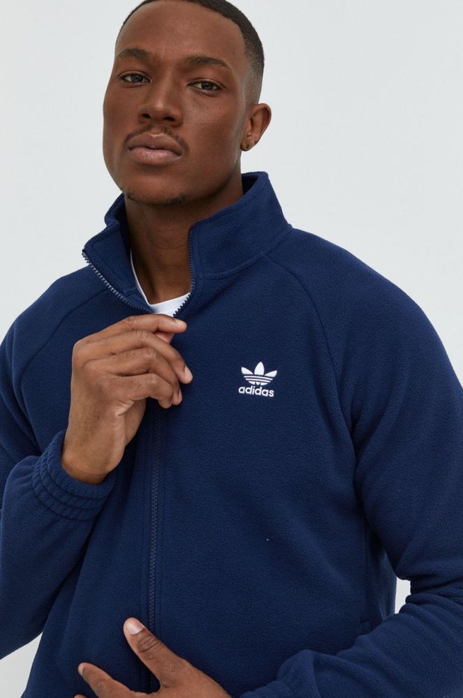 Кофта adidas Originals чоловіча колір синій з аплікацією (2536043)