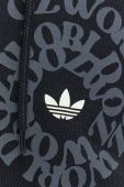 Бавовняна кофта adidas Originals чоловіча колір чорний з принтом (2489874)