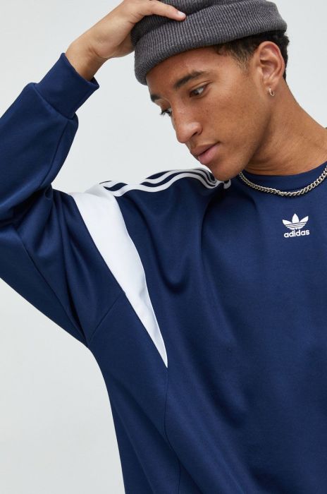 Кофта adidas Originals чоловіча колір синій однотонна (2633893)