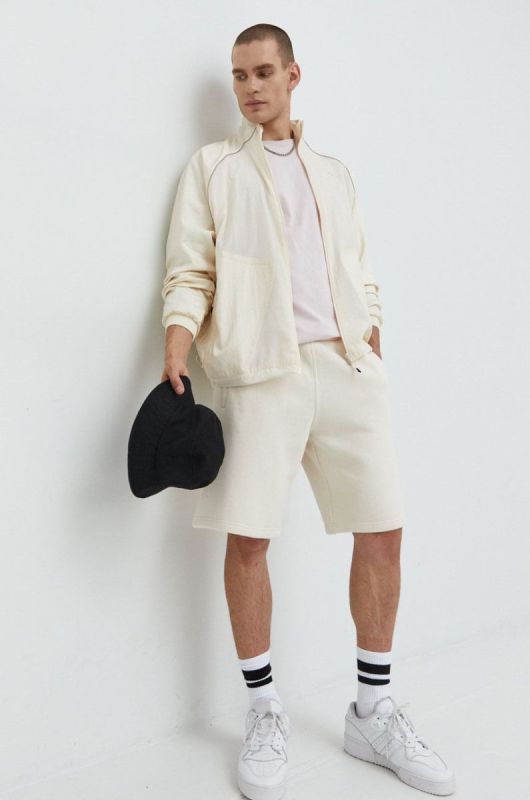 Куртка adidas Originals чоловіча колір бежевий перехідна oversize (2587877) фото 2