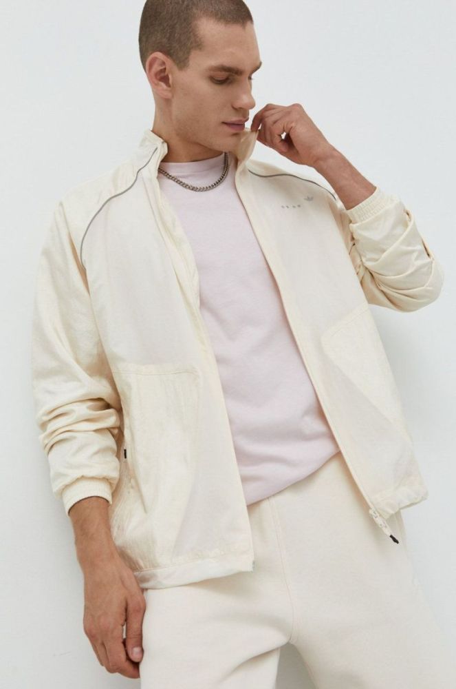 Куртка adidas Originals чоловіча колір бежевий перехідна oversize (2587877) фото 4