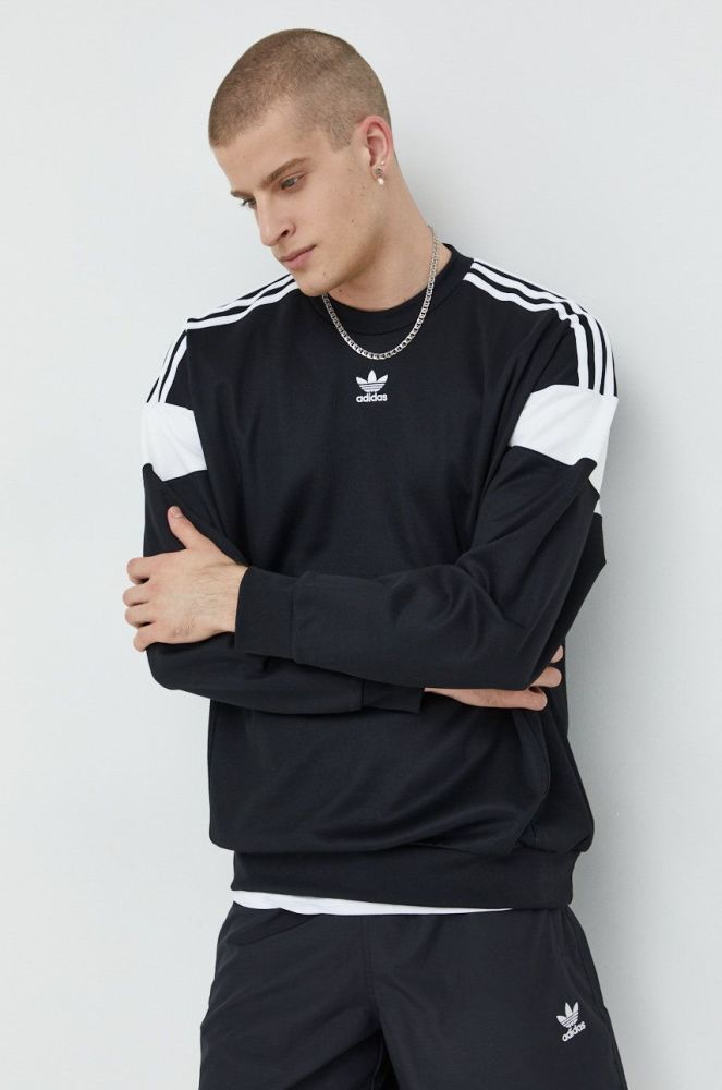 Кофта adidas Originals чоловіча колір чорний з аплікацією (2680466)