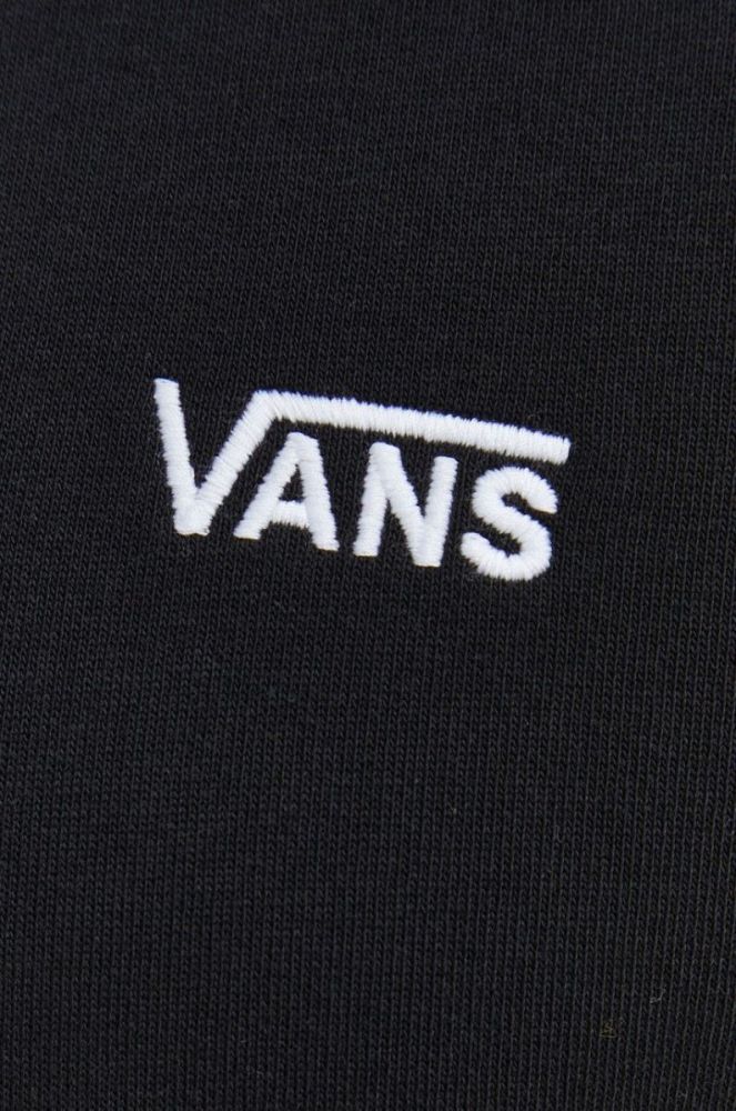 Бавовняна кофта Vans чоловіча колір чорний однотонна (2528565) фото 6
