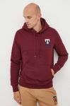 Кофта Tommy Hilfiger чоловіча колір бордовий з аплікацією