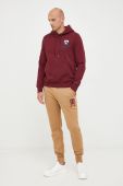 Кофта Tommy Hilfiger чоловіча колір бордовий з аплікацією