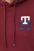 Кофта Tommy Hilfiger чоловіча колір бордовий з аплікацією