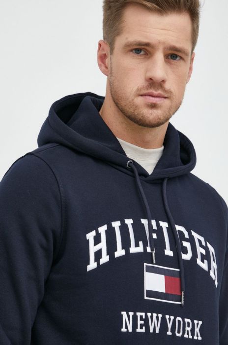 Кофта Tommy Hilfiger чоловіча колір синій однотонна (2616477)