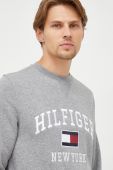 Кофта Tommy Hilfiger чоловіча колір сірий з аплікацією (2653463)