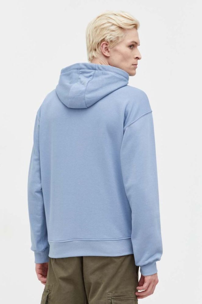 Кофта Ellesse чоловіча з капюшоном з аплікацією колір блакитний фото 3
