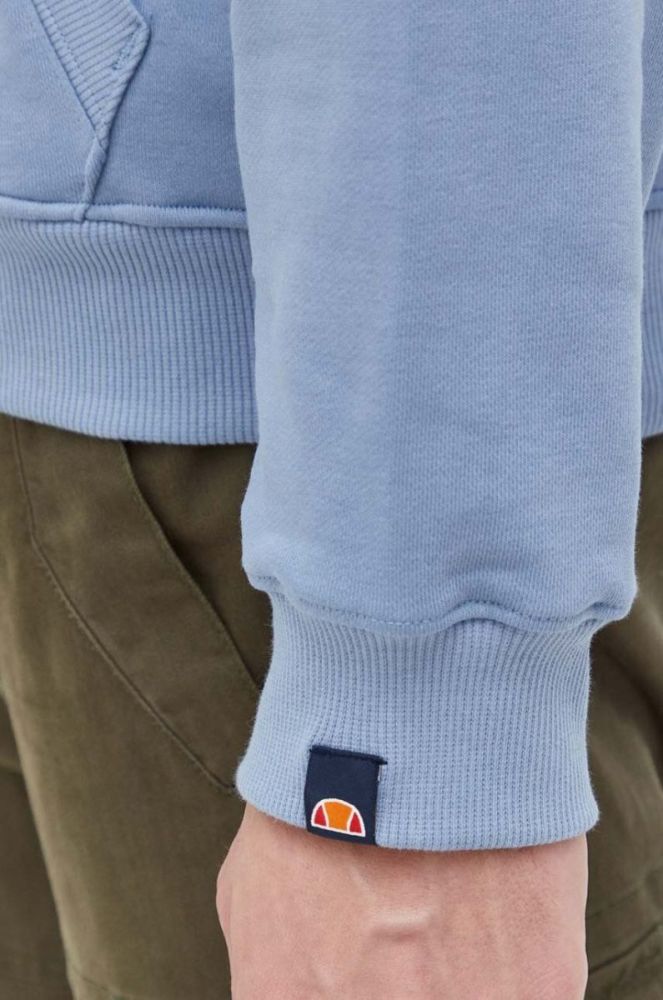 Кофта Ellesse чоловіча з капюшоном з аплікацією колір блакитний фото 5