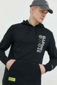 Кофта Ellesse чоловіча колір чорний з капюшоном з принтом SXP16076-Black