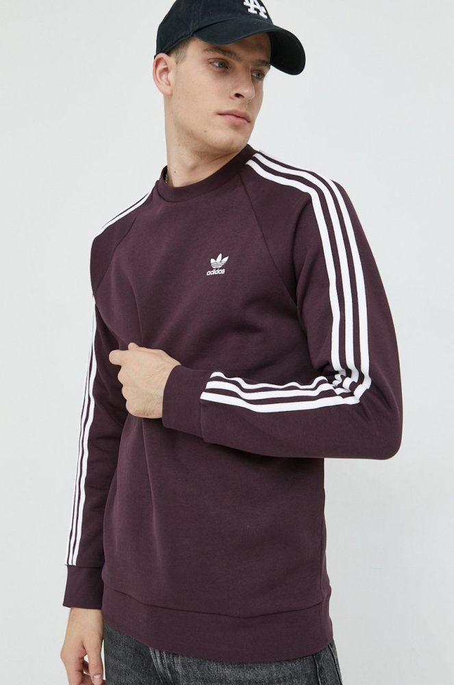 Кофта adidas Originals чоловіча колір фіолетовий з аплікацією (2770392)