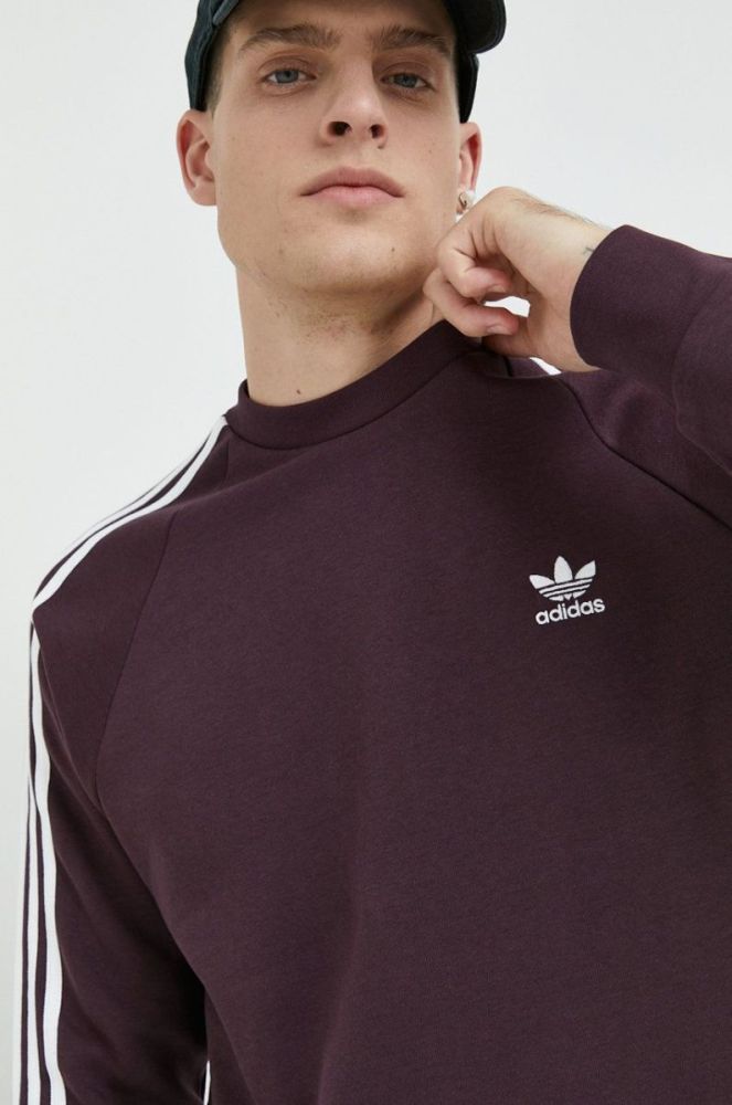Кофта adidas Originals чоловіча колір фіолетовий з аплікацією (2770392) фото 4